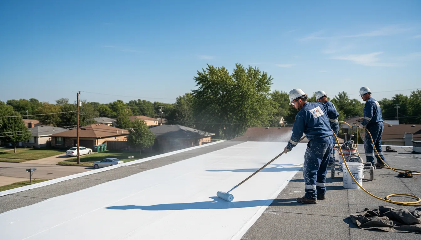 Commercial roof coating in Glencoe, OK near me